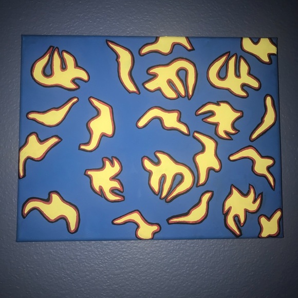 Other - Hand painted canvas ( Tyler the creator flames)